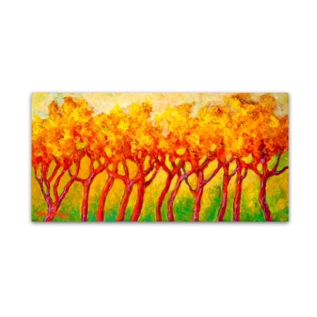 Trademark Fine Art Marion Rose 'Treeline' Canvas Art, 12x24 ALI15273-C1224GG
